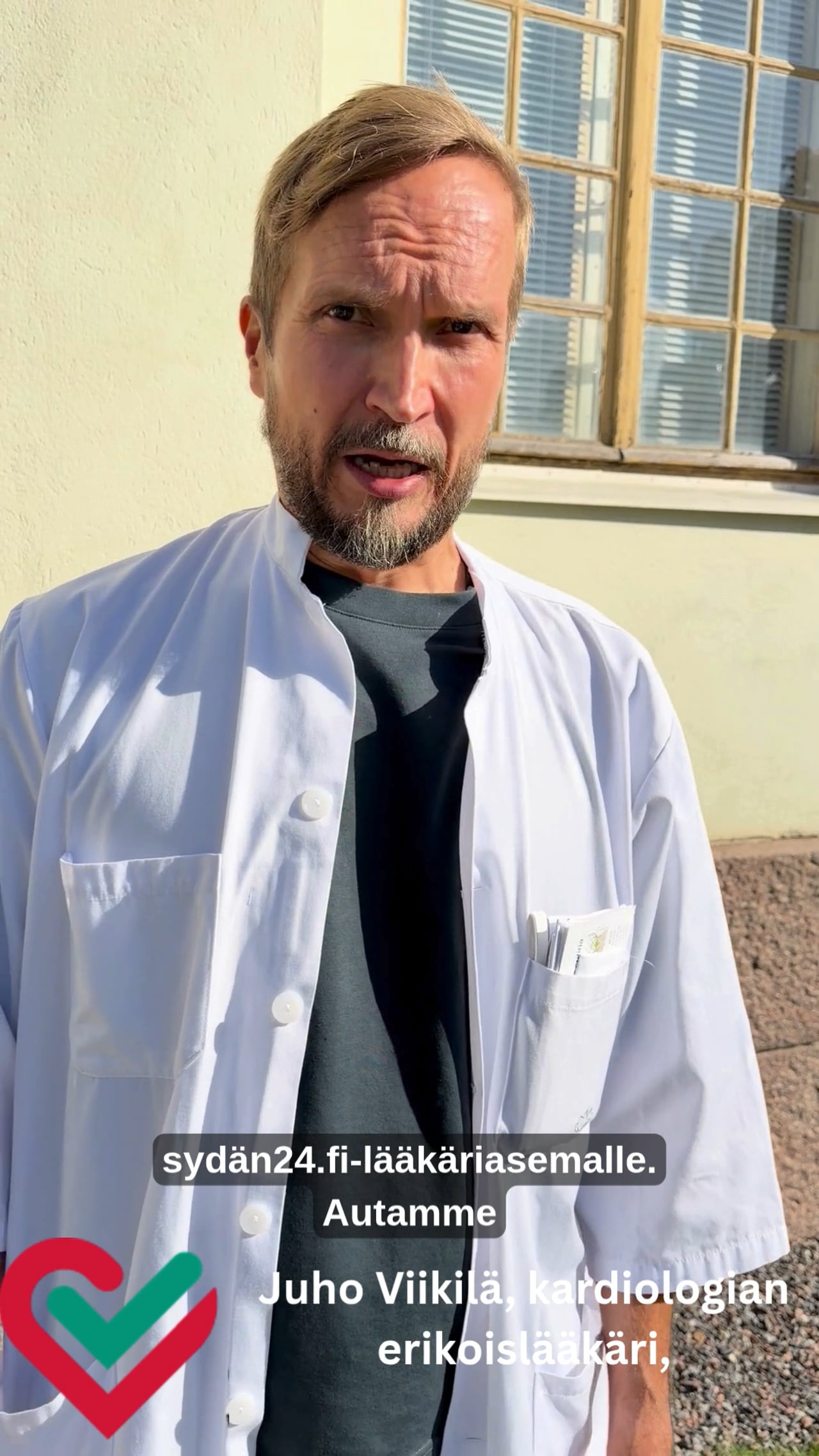 Juho Viikilä, kardiologian erikoislääkäri, video